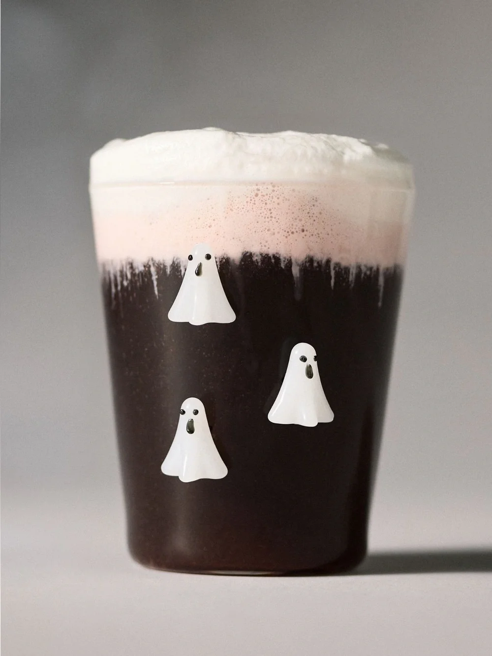 Anthropologie 3D Icon Juice Glass New Halloween Ghosts